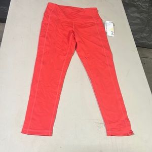Zella salmon color leggings size small